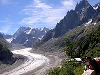 View on the Mer de glace from...