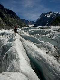 On the Mer de glace