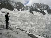 Approach on the Glacier du...