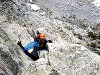 Belay ledge on 2nd pitch of...