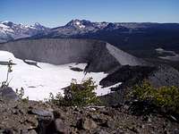 The cirque and moraine from...