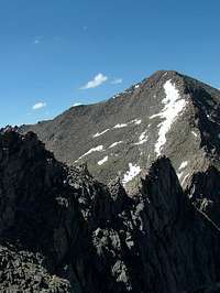 Sawtooth ridge from N.W July...