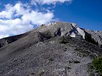 View of Teahut and summit of...