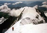 Summit ridge from Weissmies