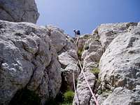 Climbing Alpina. July 2005