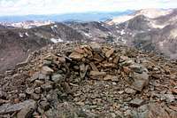 Cairn/windbreak at the...
