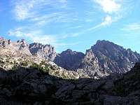 Crestone Peak (left) and...
