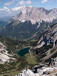  Zugspitze with the lake...