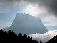 Shadow of Monte Pelmo in the...