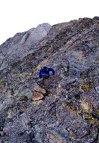 Climber on the SW Ridge...