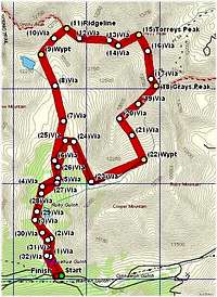 Gray's/Torreys route from...