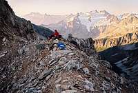 Our bivy at the western notch...