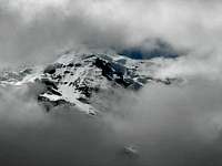Jungfrau appears through the...