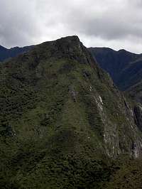 View of Cerro Machu Picchu...