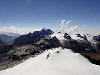 View of Cerro Ilampu (5519m)...