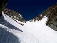 The upper snow gully on Wait...