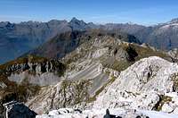 From the summit, Pizzo Coca,...