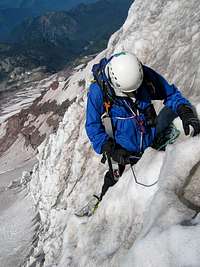Setting up a rappell using a...