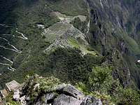Machu Picchu as seen from above