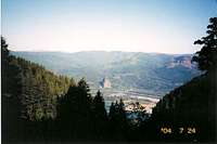 View across the gorge during...