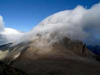 Clouds over Longs Peak formed...