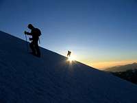 Sunrise on Elbrus on a...