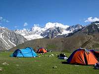 Camping on Tirich Mir Barum...