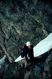 Looking back down couloir...