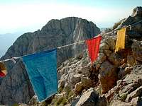 Tibetan prayer flags in the...
