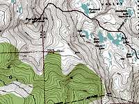 Topographic route map