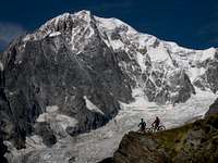 Mont Blanc from the surrounding of Bertone Hut