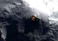 Space photo of mount Erebus...