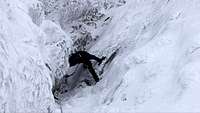 Me climbing in the north-west...