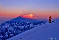 Climbing Elbrus early morning...