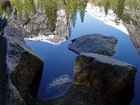 Mt. Watkins reflected in Mirror Lake