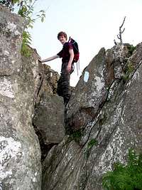 climbing Bearfence Mt august...