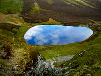 The lake of Llyn Lluncaws as...