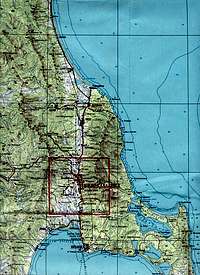 map of Sahalin island