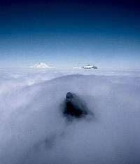 Baker and Shuksan above the clouds from Terror