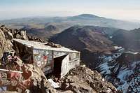 Howell's Hut on the summit of...