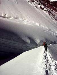 Crevasse on normal route
...