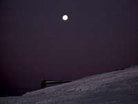 Moon On Mount Hood