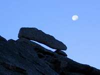 Balanced rocks by moonlight