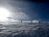 Ski mountaineering on the Wapta Icefields