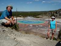 Julie and I at Grand Prismatic Pool