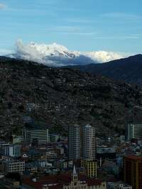 Illimani from the La Paz Mirador
