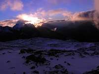 Sahale Glacier Campsite Sunrise