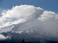 Mount Hood Engulfed in Clouds