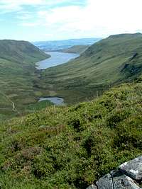Looking back down and into the loch