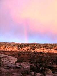 Rainbow over Spring Canyon